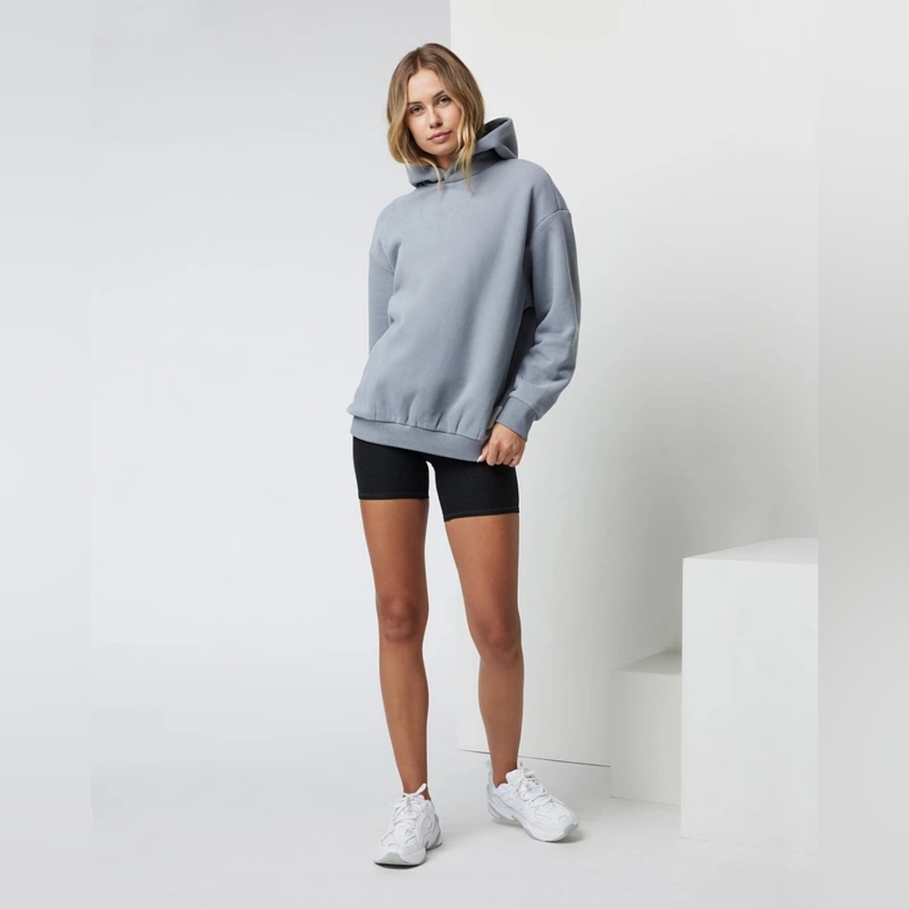 Vuori Restore Oversized Hoodie: Blue/Gray